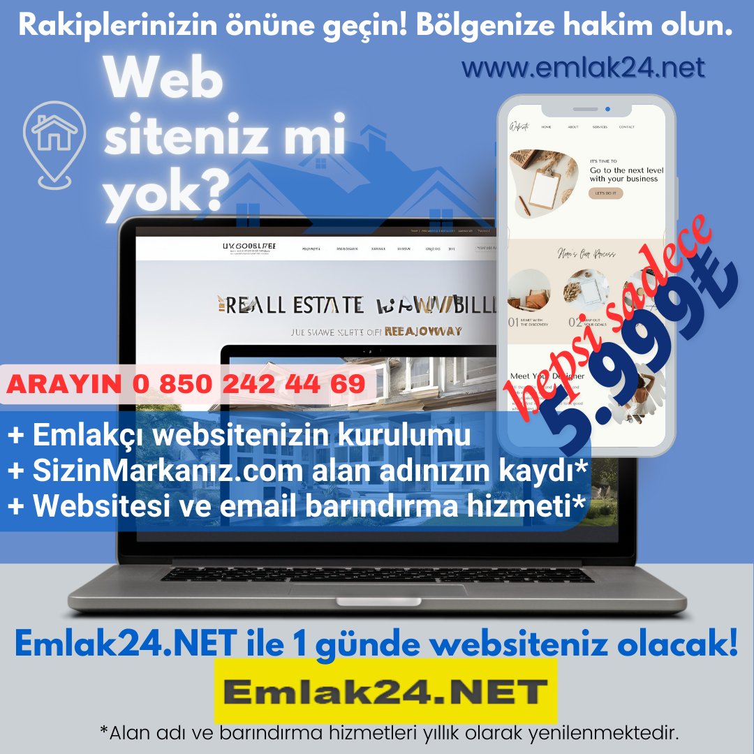 Websiteniz ve kurumsal emailiniz yok mu?